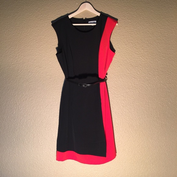 Shelby & Palmer Dresses & Skirts - Shelby & Palmer black and red w/belt elegant dress